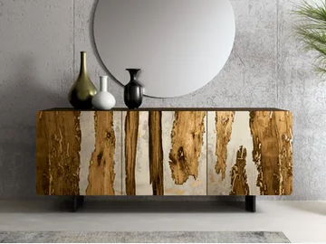 UN455-R - Wooden sideboard with doors by Tarocco Vaccari Group - view 2